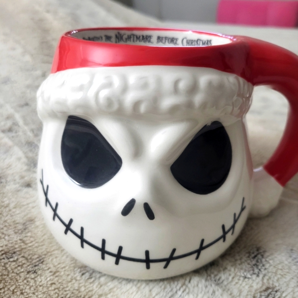 Disney🪅 Nightmare Before Christmas🎄 Jack Skellington Santa🎅 Mug